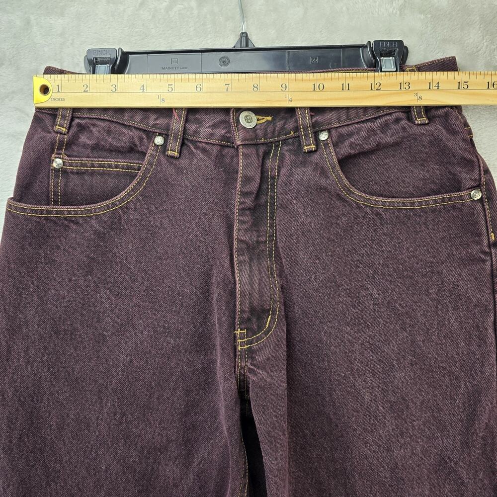 Vintage Anchor Blue Wide Leg Baggy Jeans 33x32 (Fits 30x30) USA Made Skater 90s - Picture 8 of 12